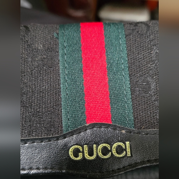 Gucci Black Vintage Traditional Logo Unauthenticated Used/vintage 7.5"×4" - Picture 8 of 8